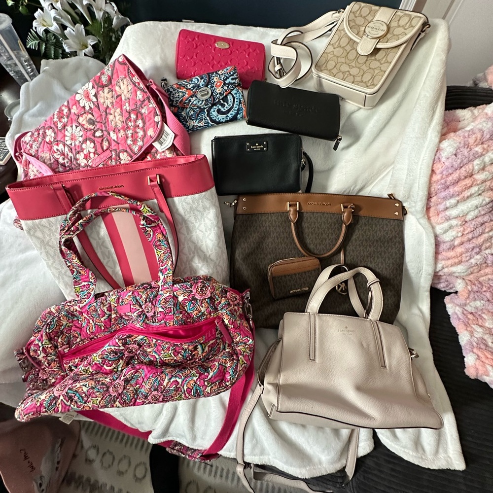 Coach Brown and Tan Signature Tote